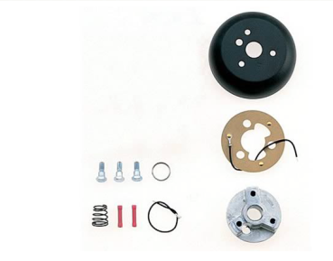 Grant - Steering Wheel Installation Kit, 3-Bolt Mount, Matte Black, Aluminum, for use on Honda®, Sterling, Acura®, Kit